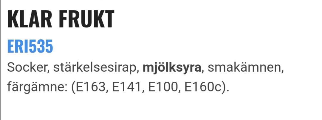 Klar frukt