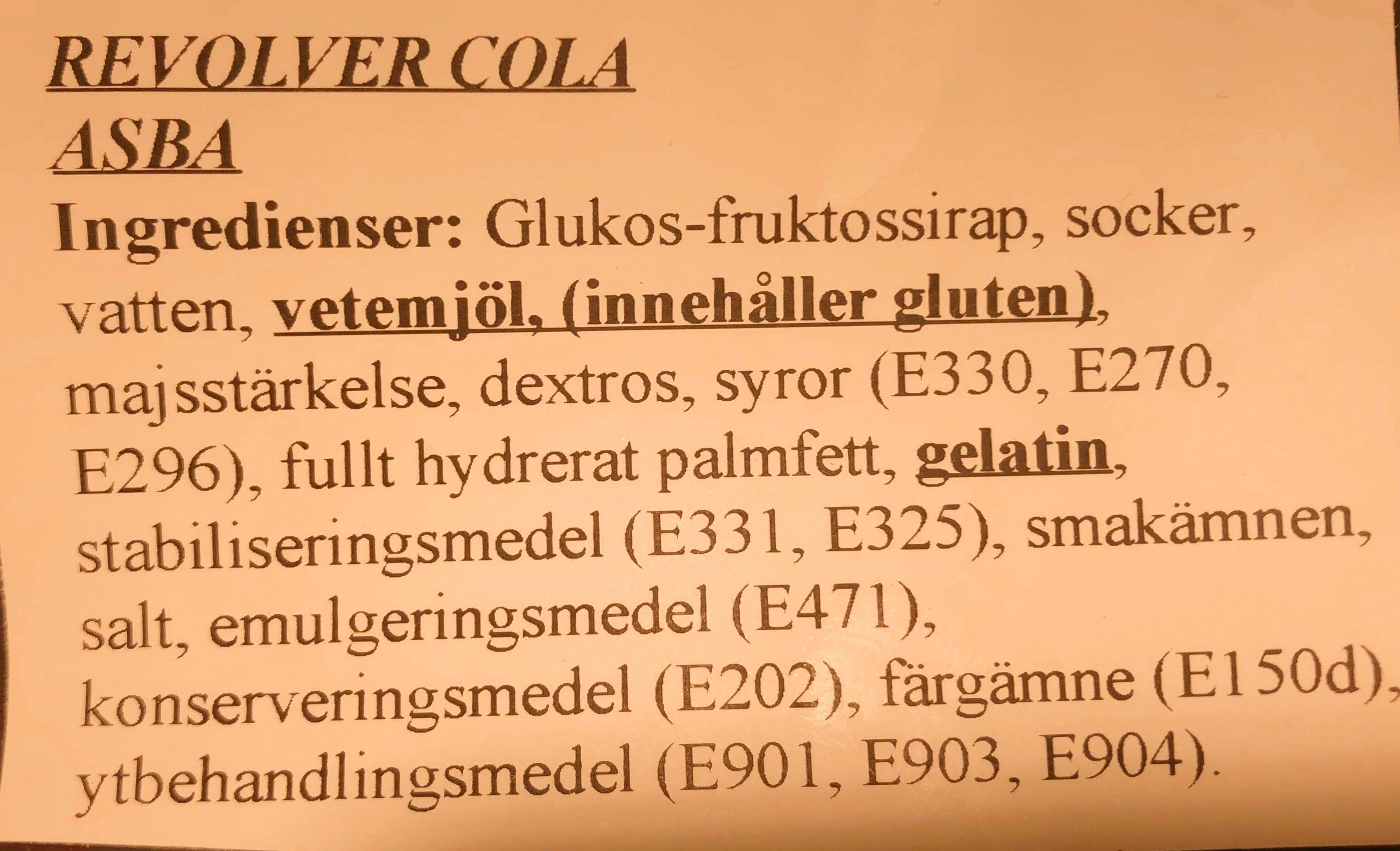 Revolver cola