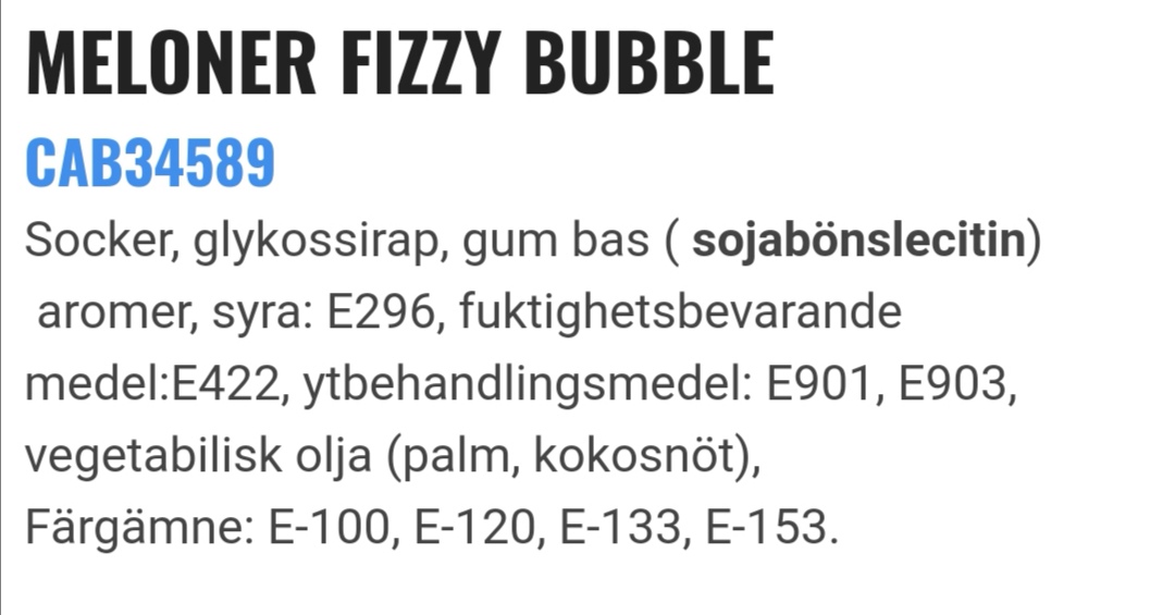 Meloner fizzy bubble