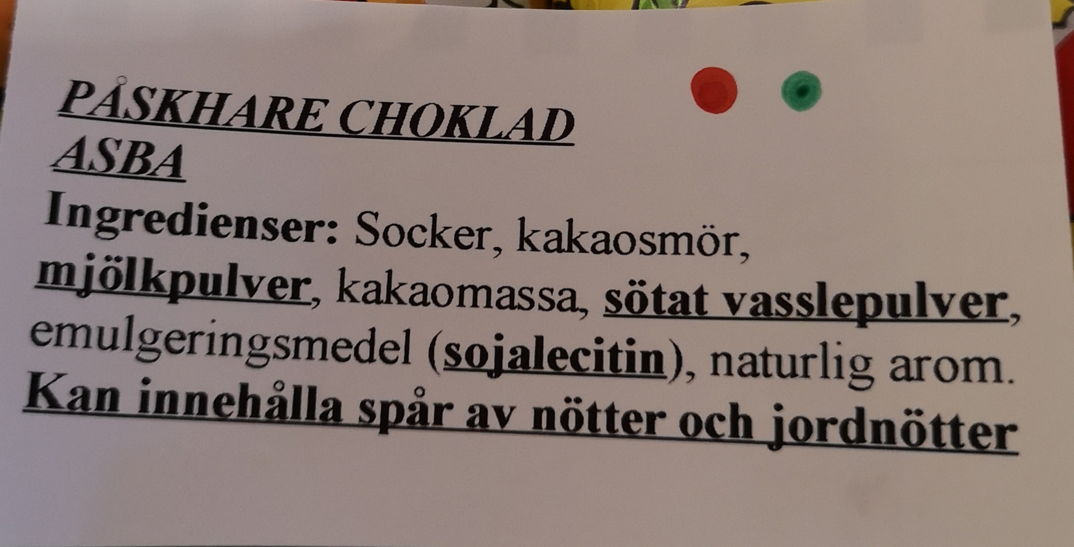 Pskharen choklad