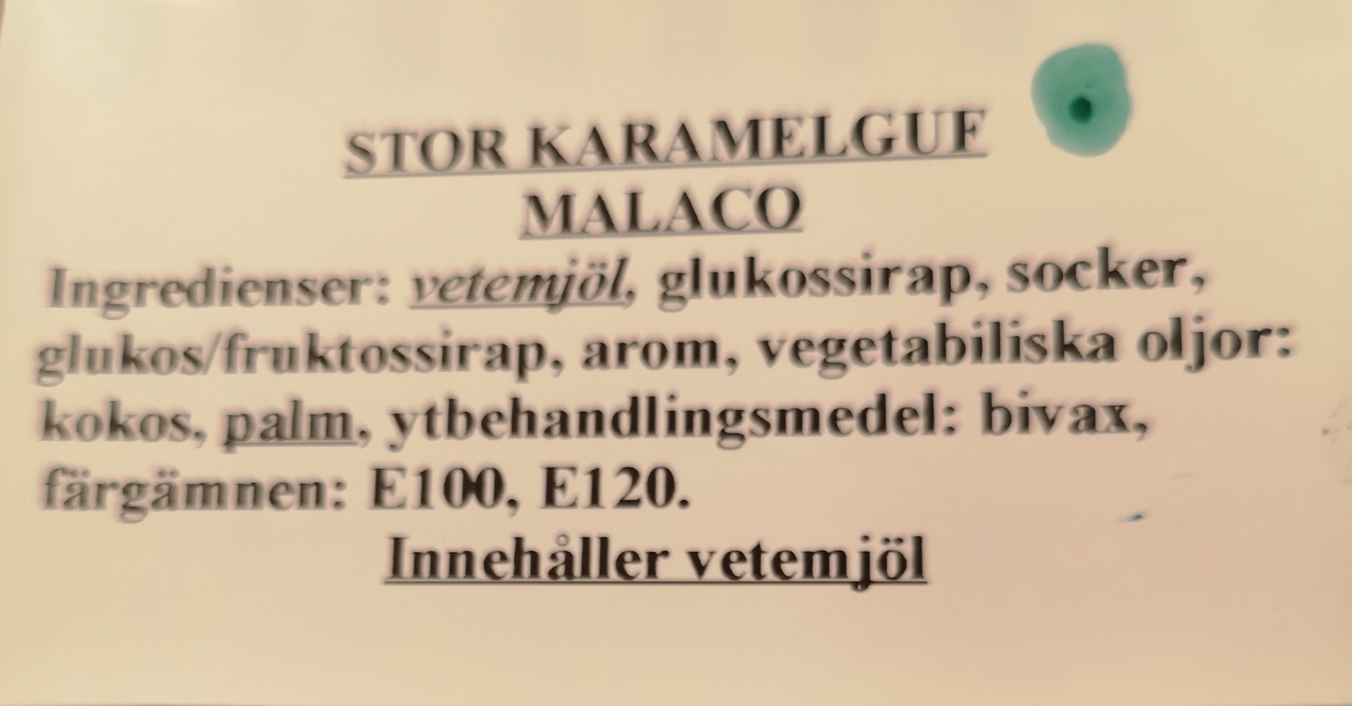 Stor karamellguf
