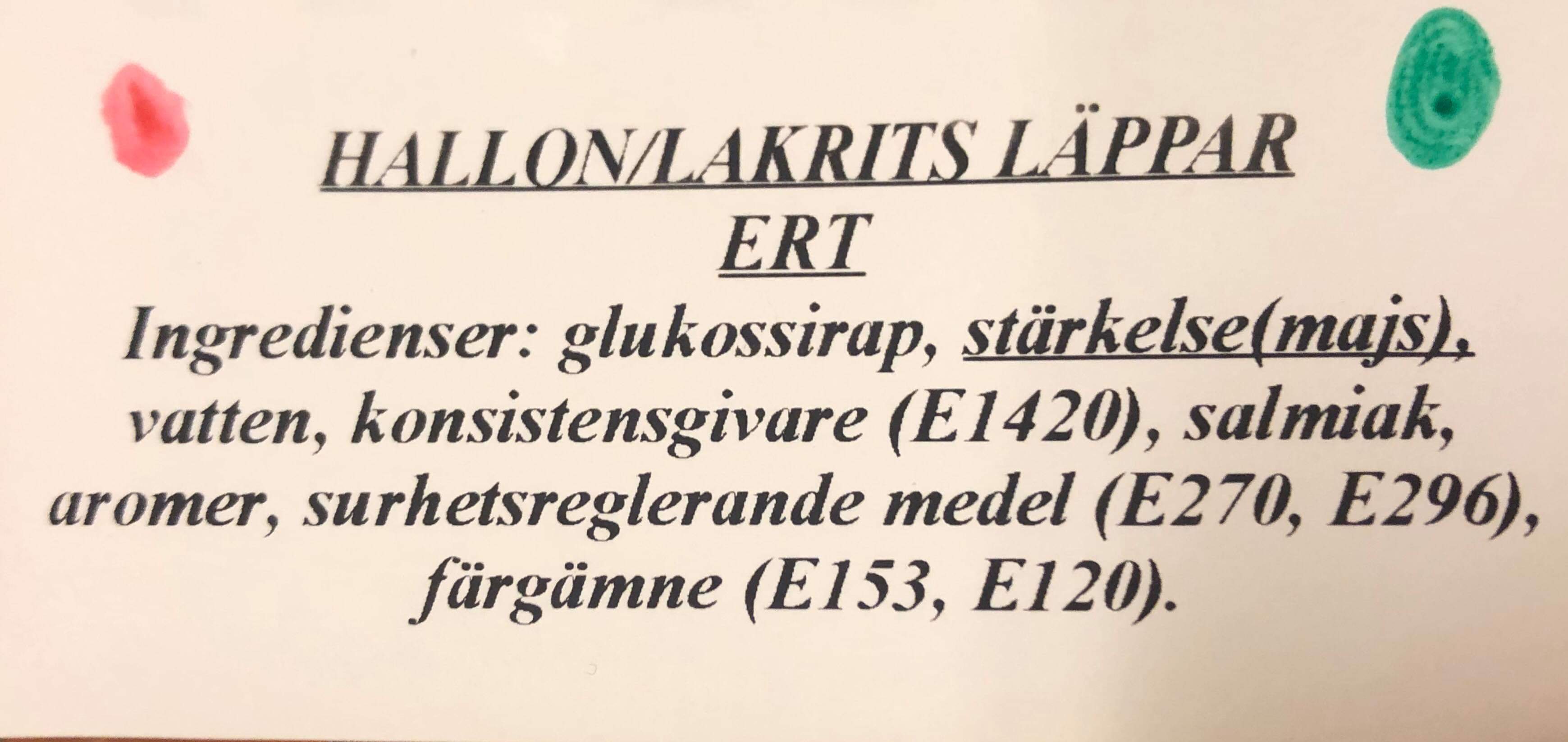 Hallon/lakrits lppar