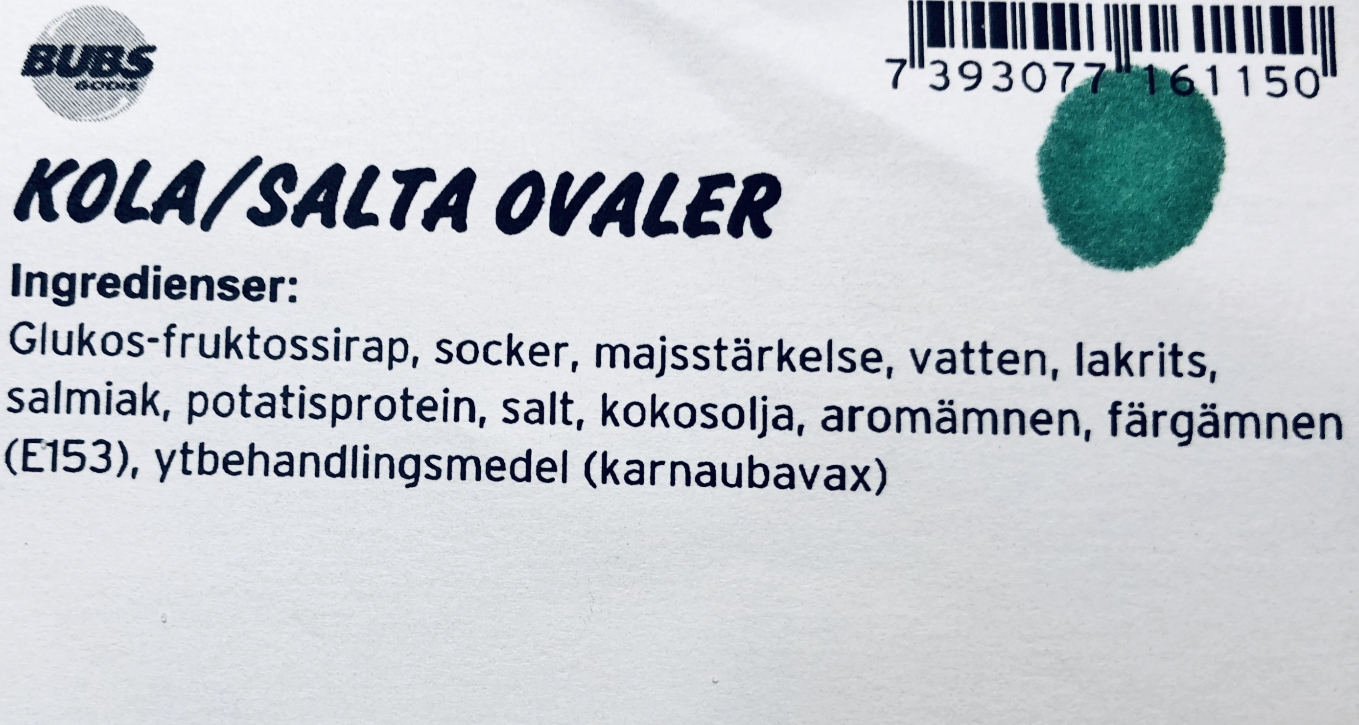 Kola/salta ovaler