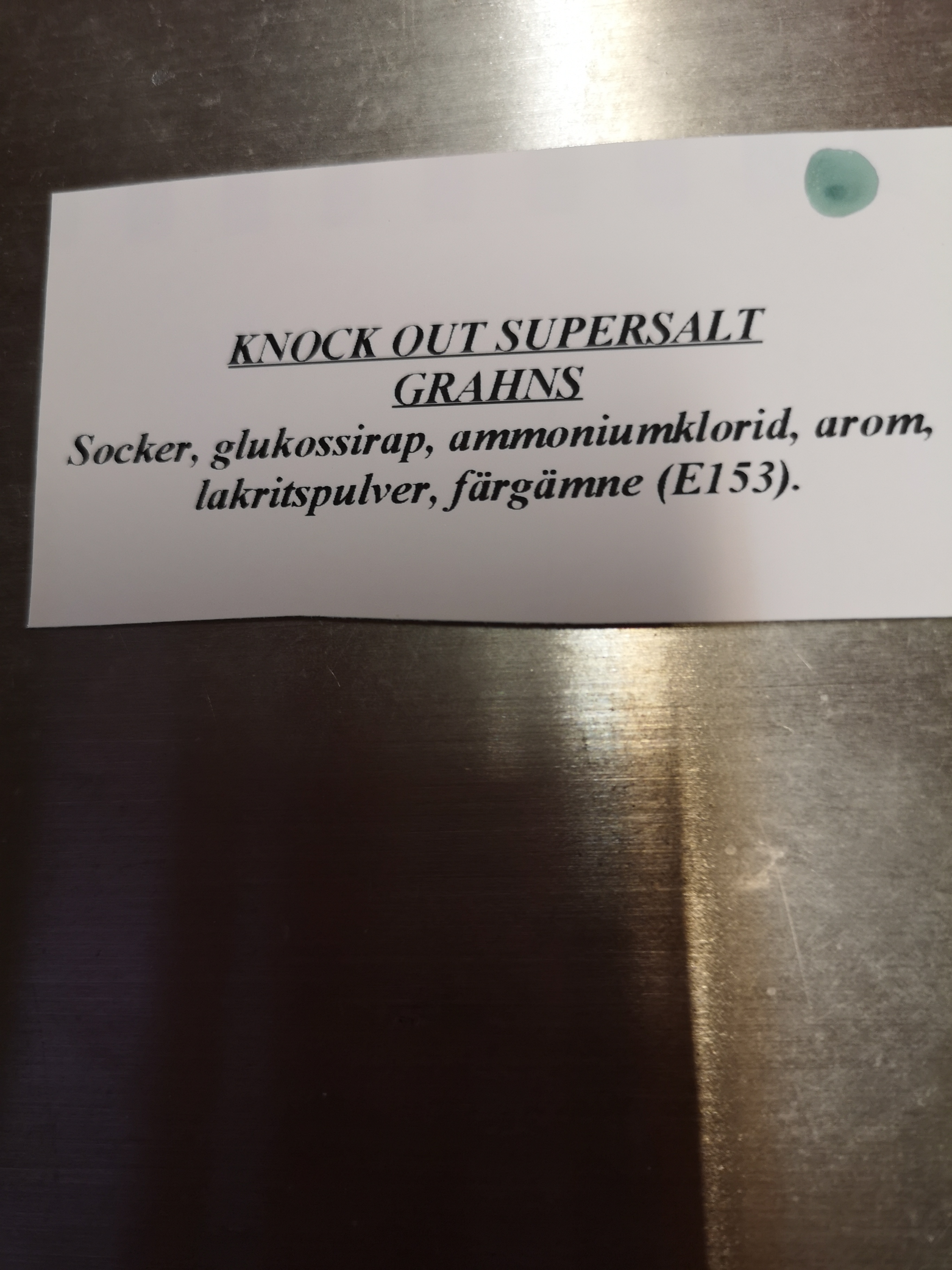 Knock out super salt