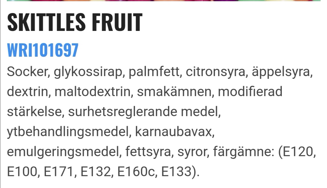 Skittles fruit