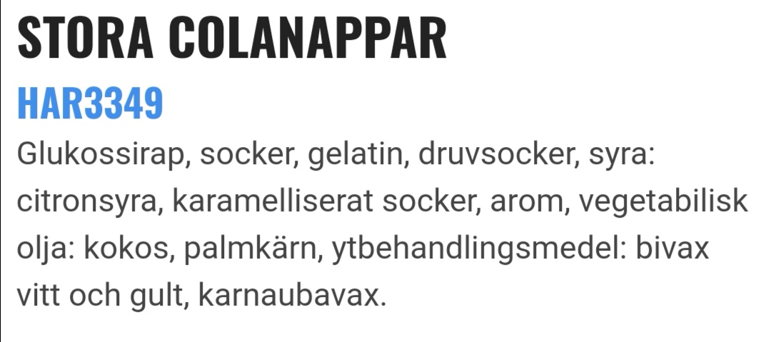 Stora colanappar