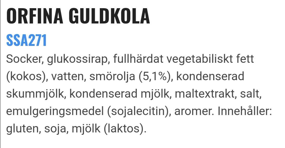 Orfina guldkola
