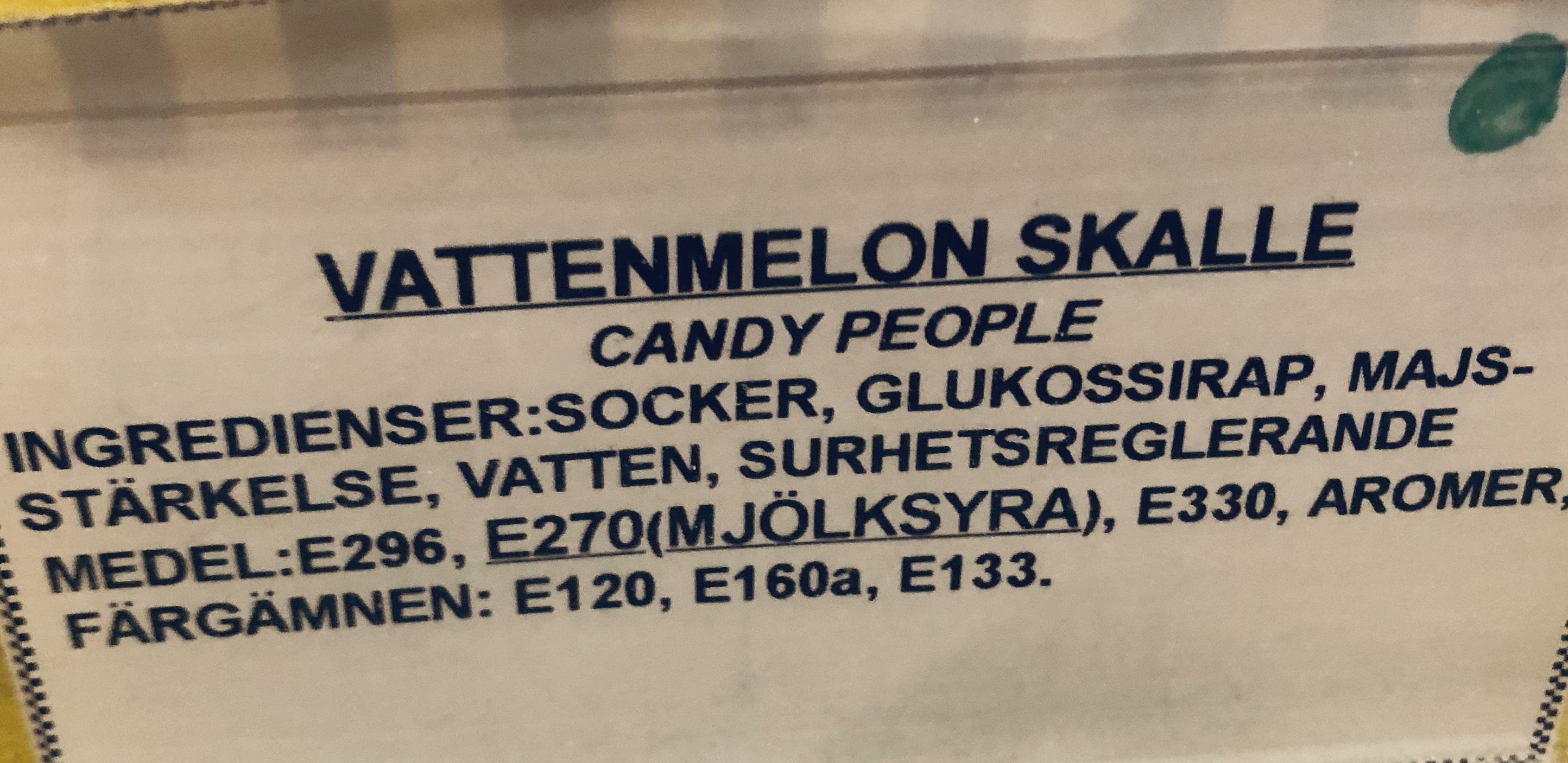 Vattenmelon skalle