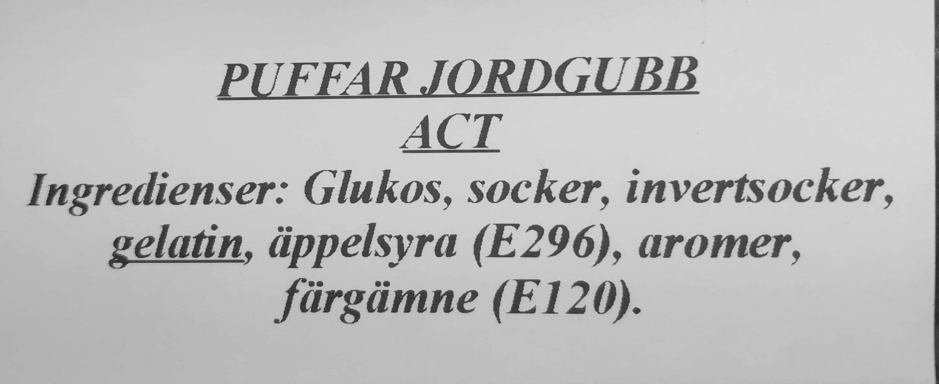 Puffar jordgubb