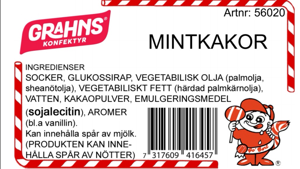 Mintkakor