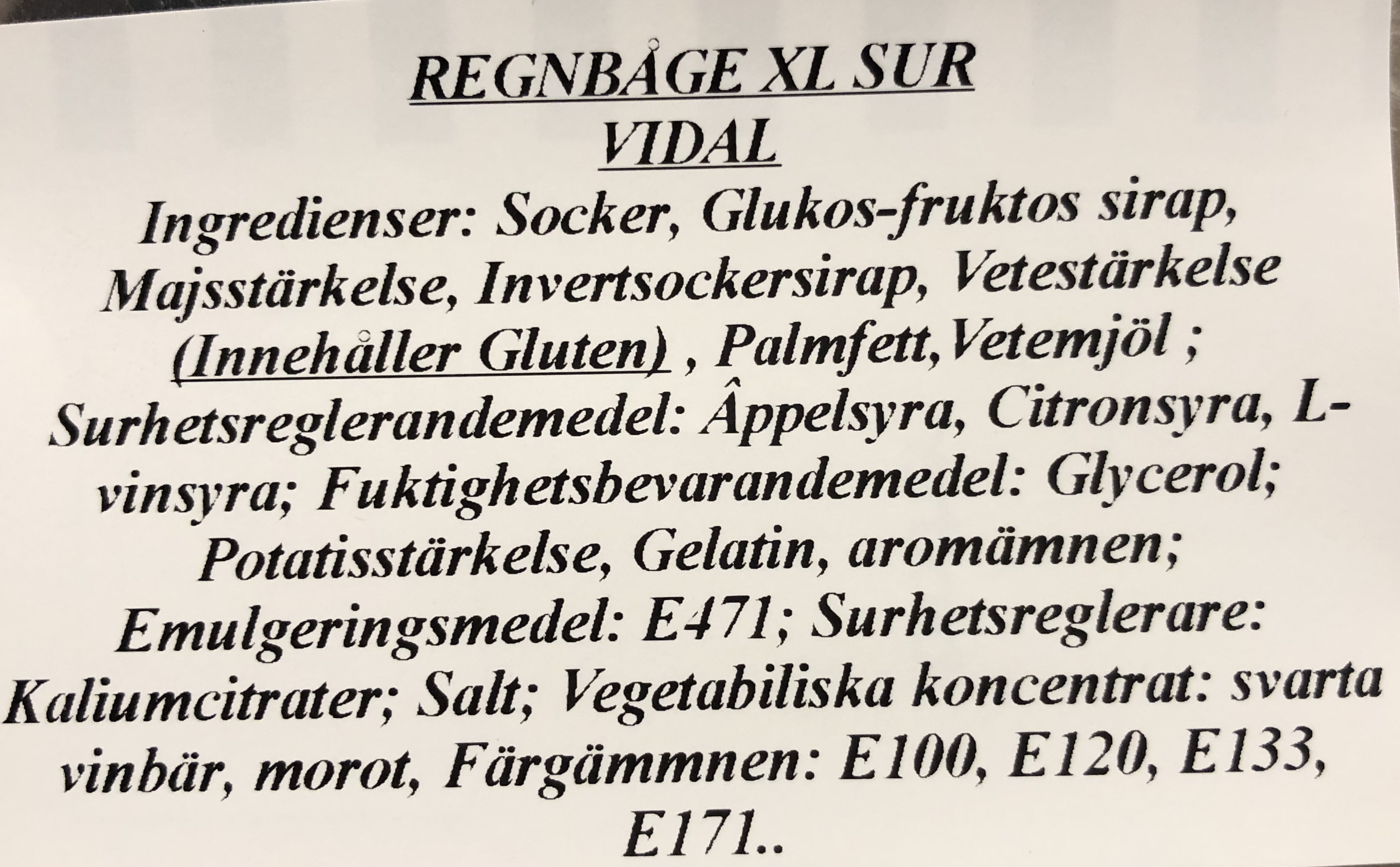 Regnbge XL sur
