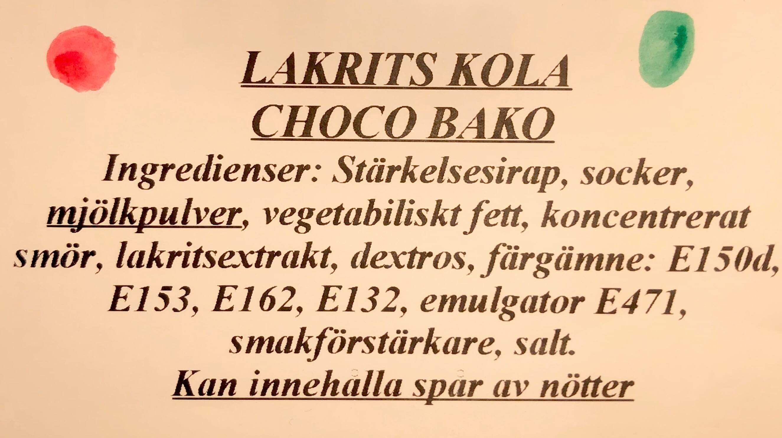 Lakrits kola