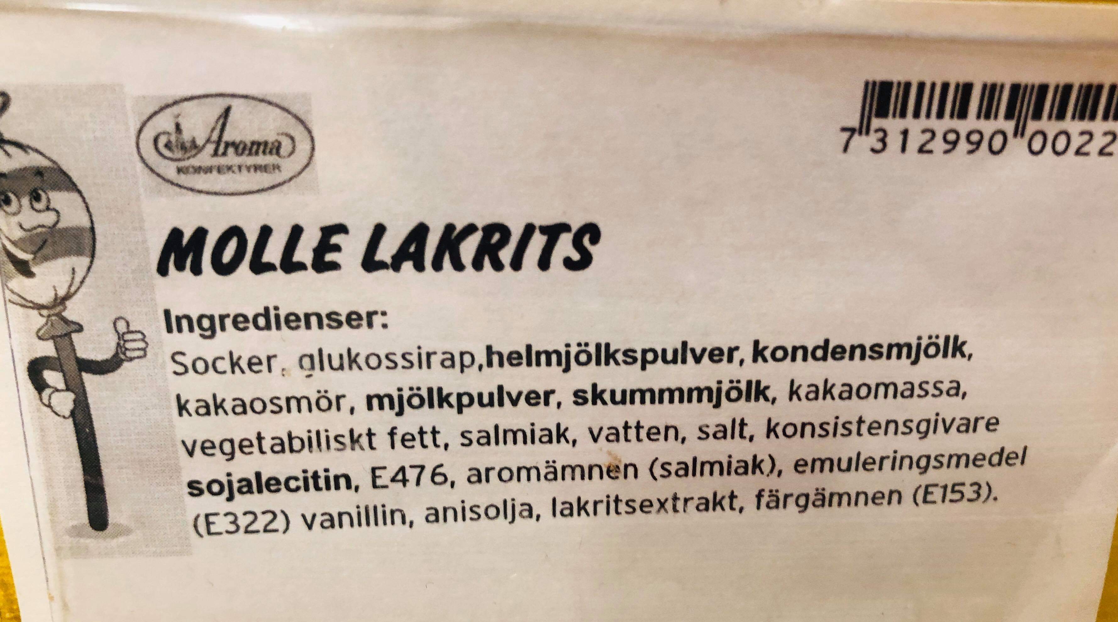 Molle lakrits