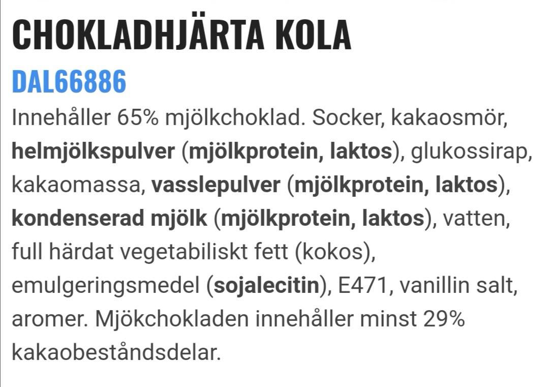 Choklad hjrta kola
