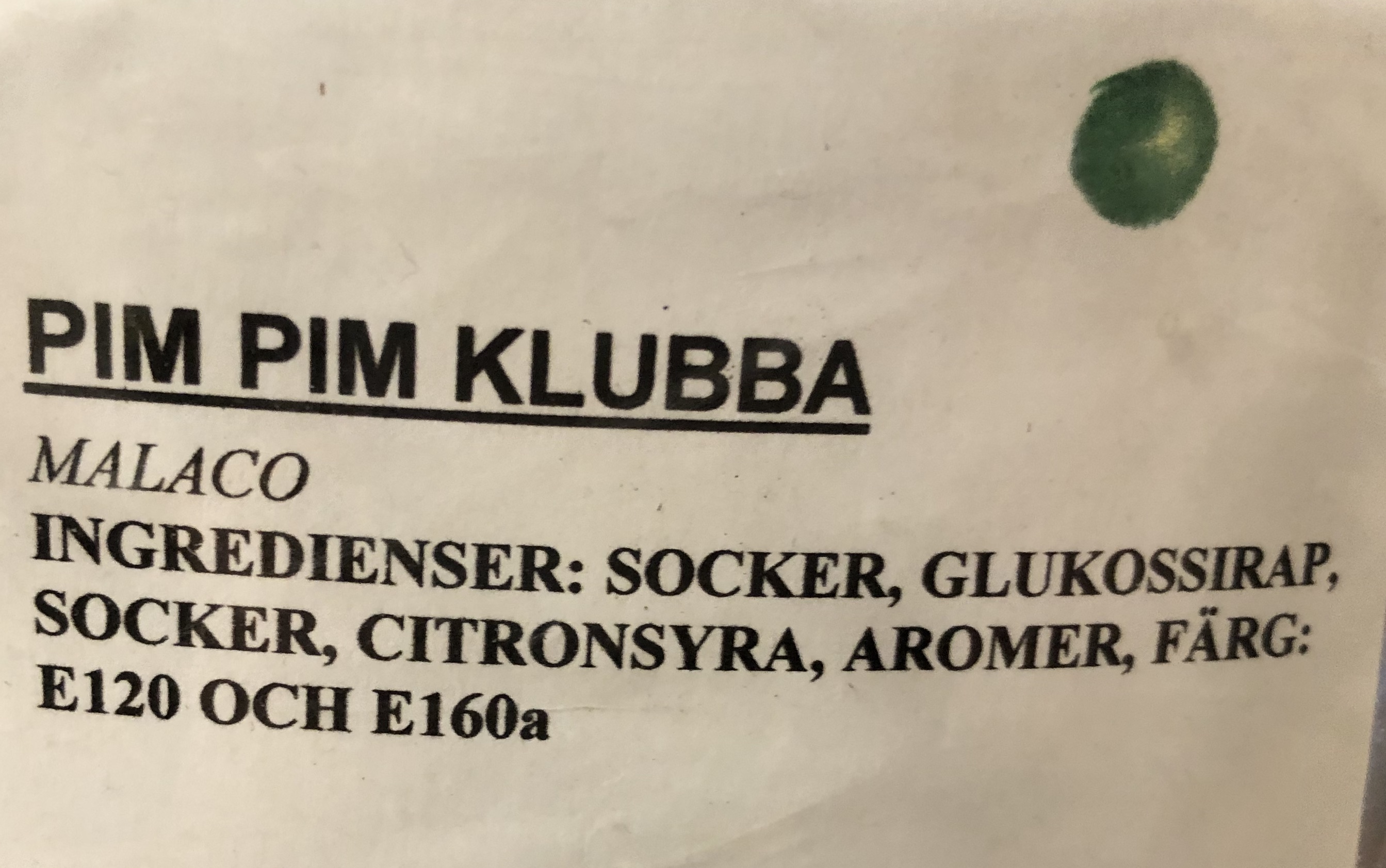 Pim pim klubba