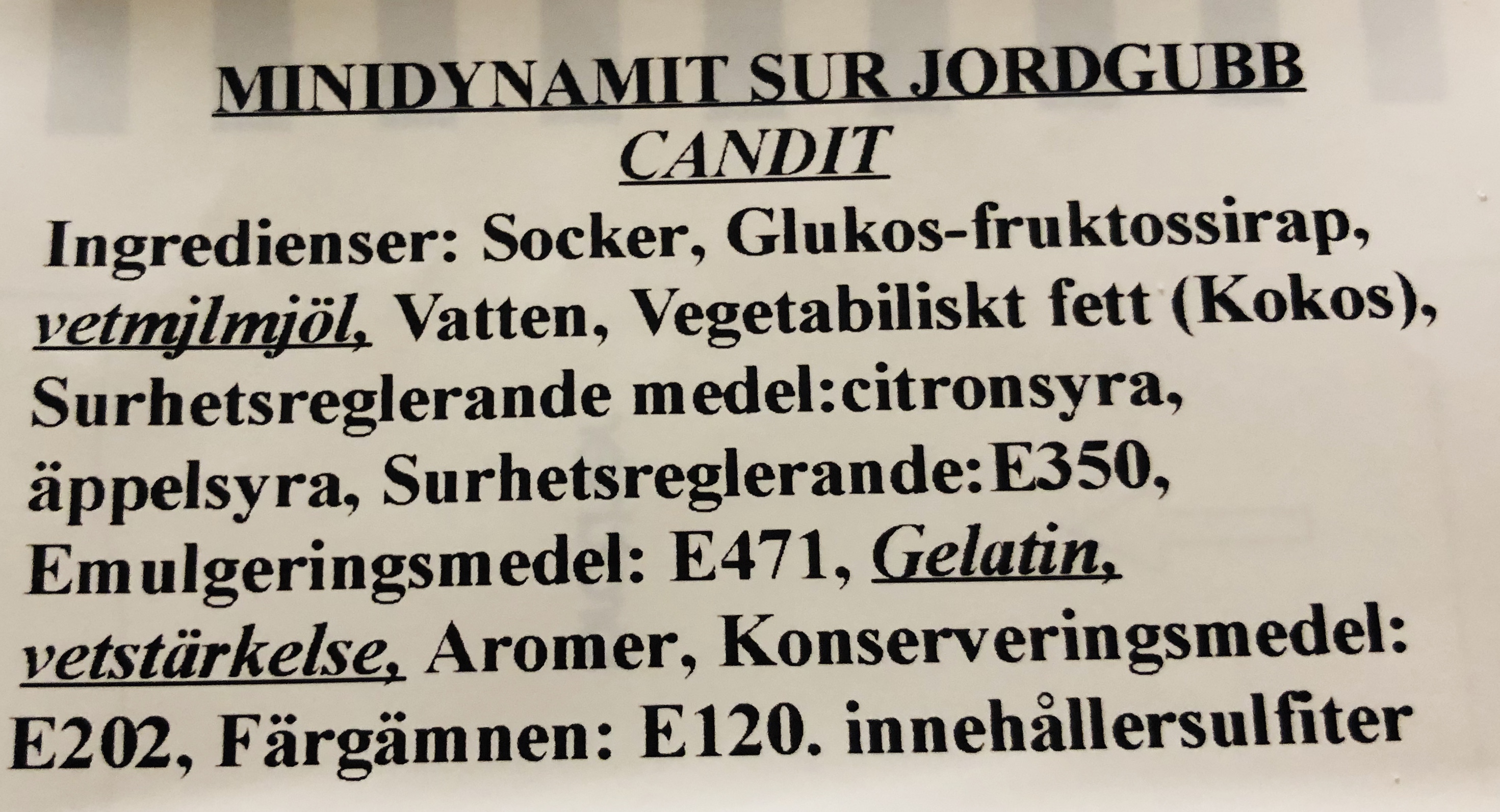 Minidynamit sur jordgubb