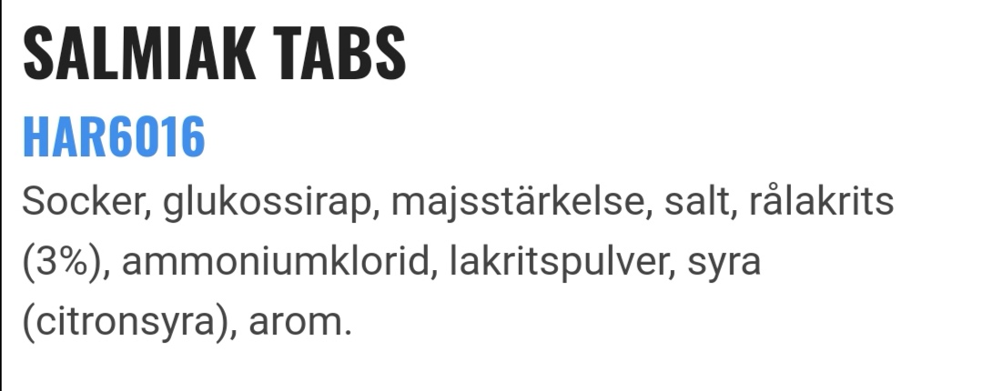 Salmiak tabs