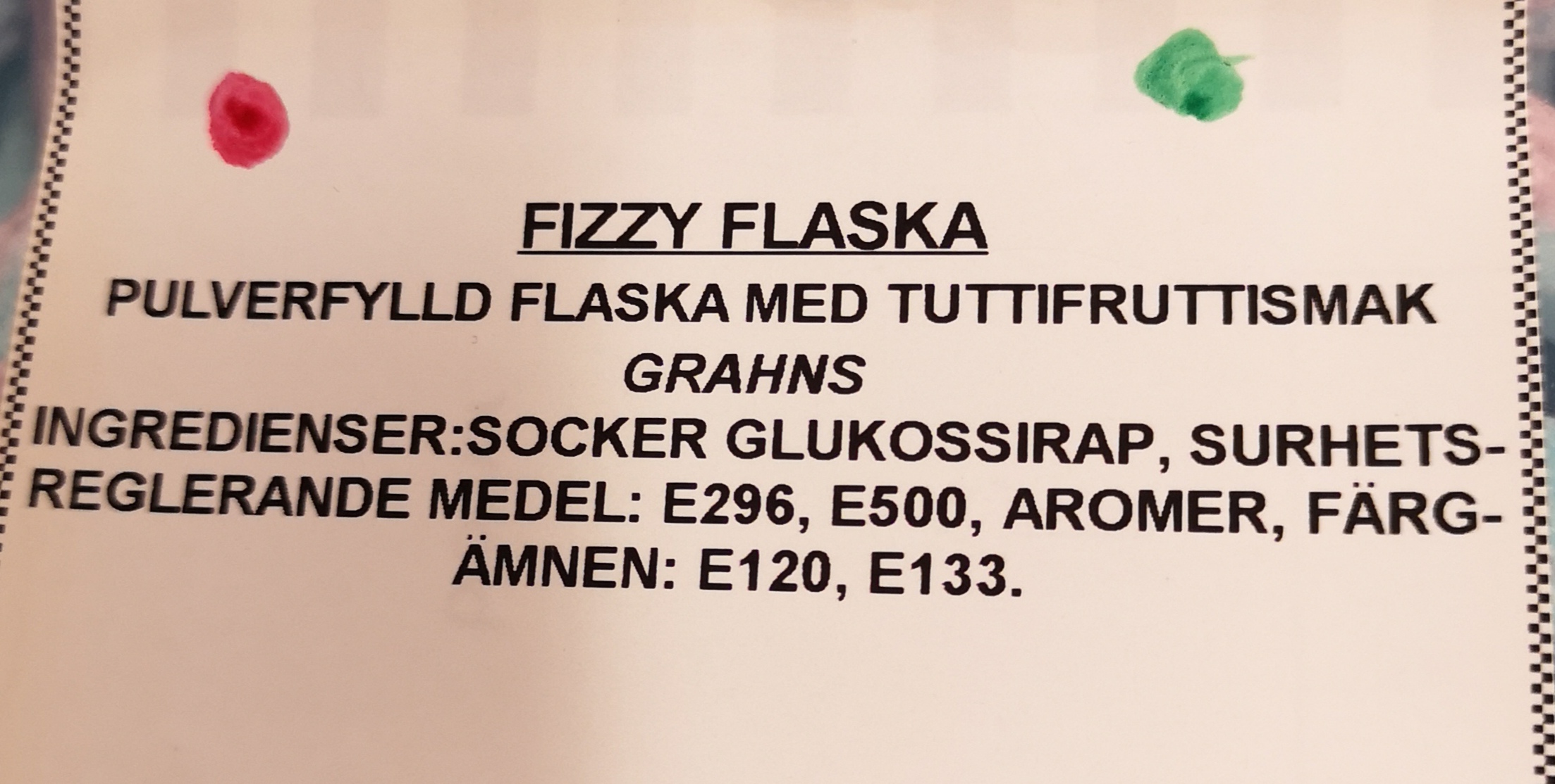 Fizzy flaska