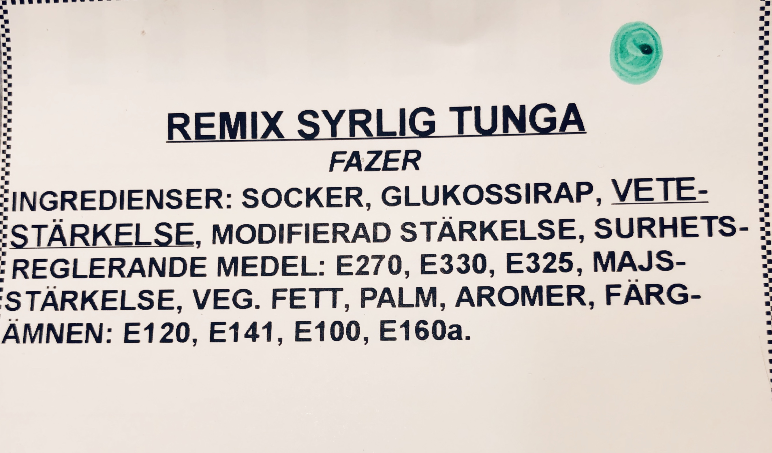 Remix syrlig tunga