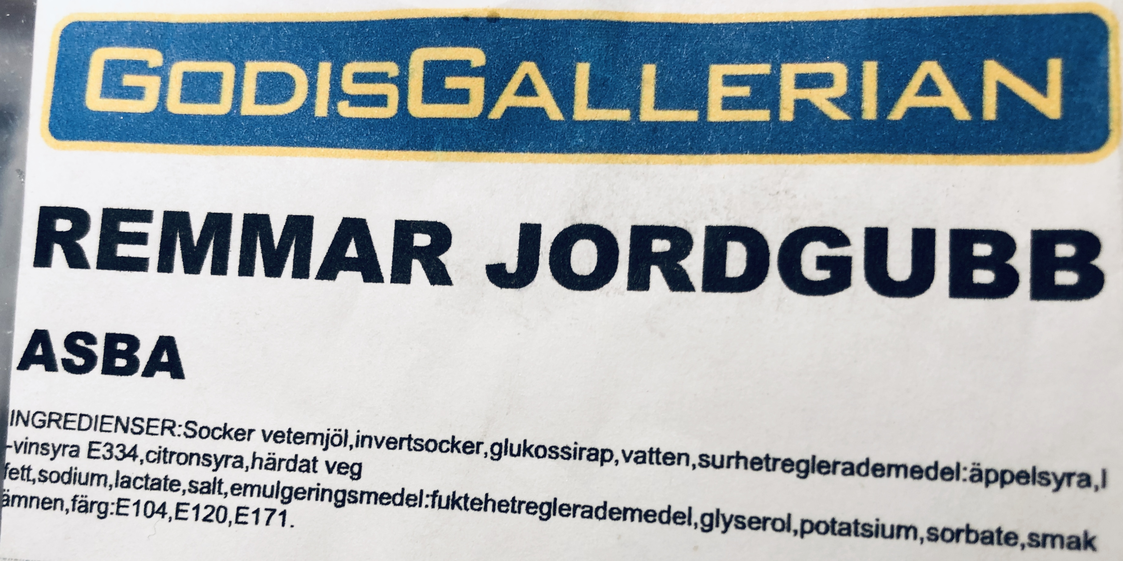Remmar jordgubb