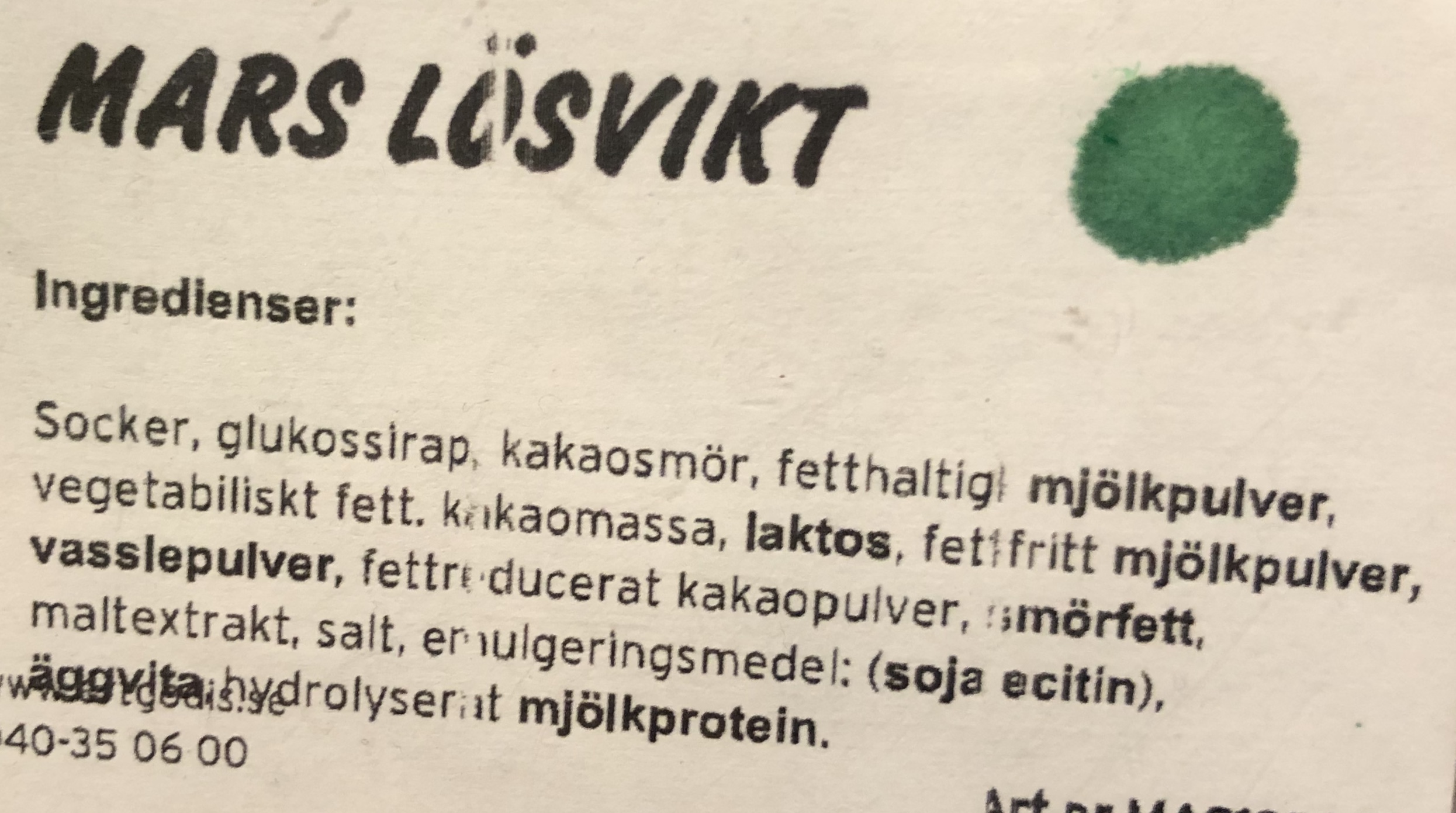 Mars lsvikt