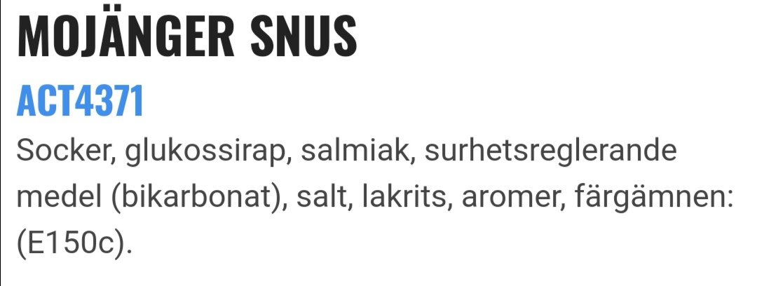 Mojnger snus