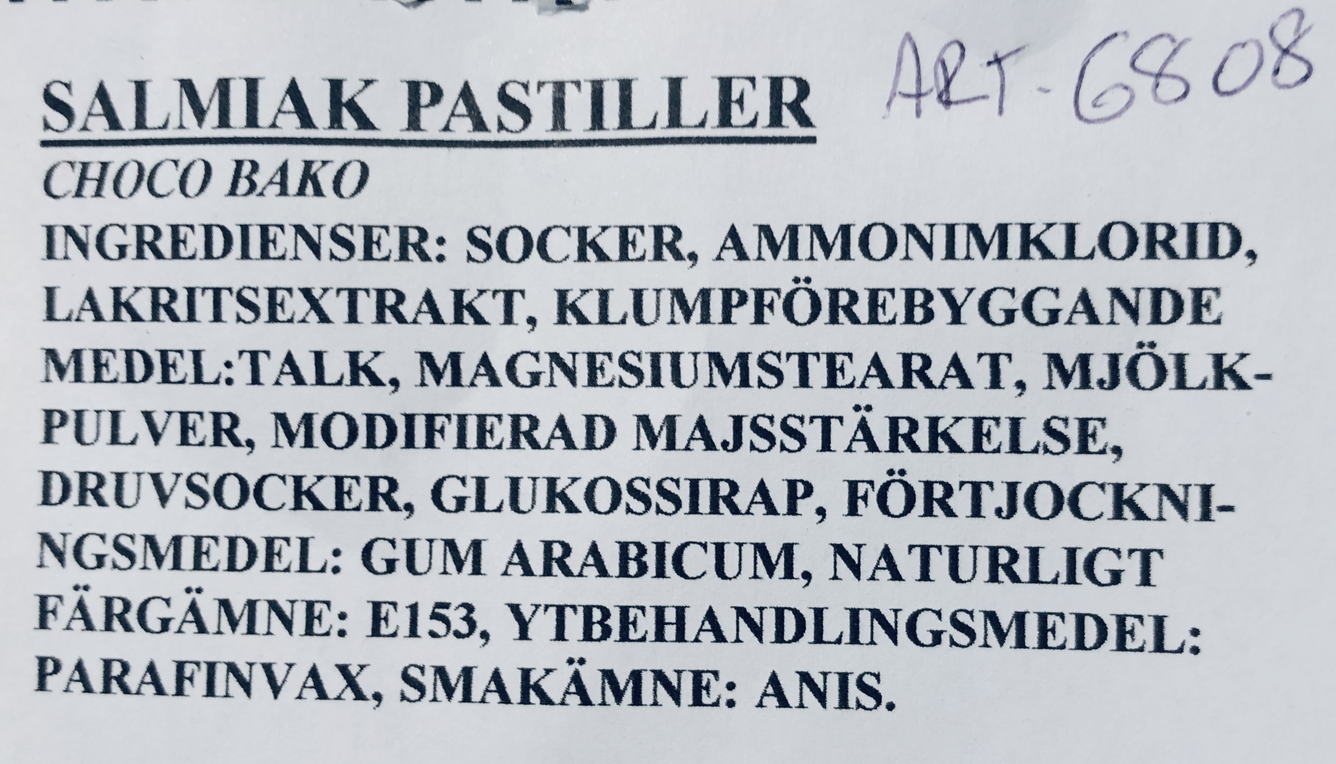 Salmiak pastiller