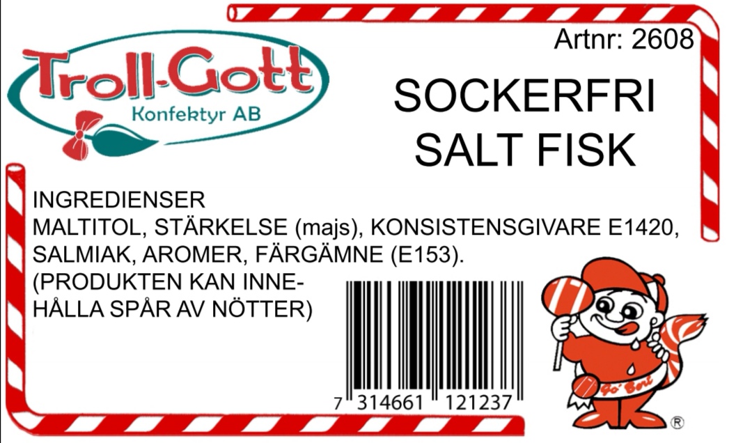 Sockerfri salt fisk