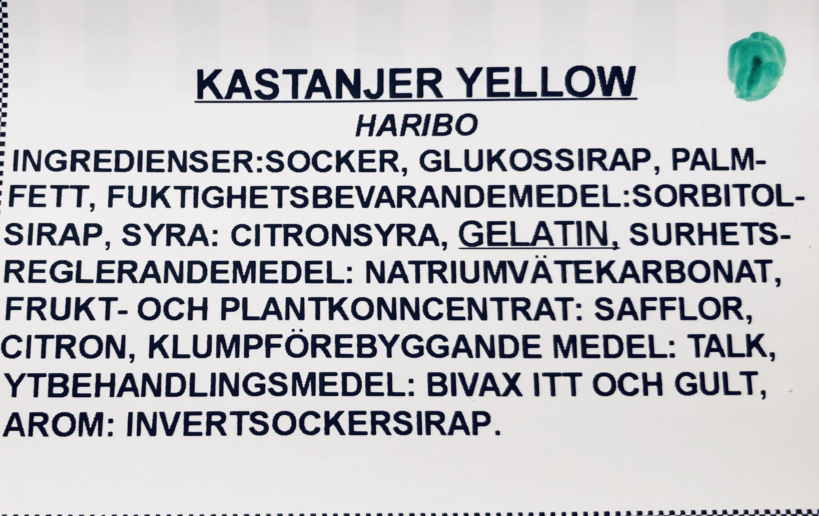 Kastanjer gula