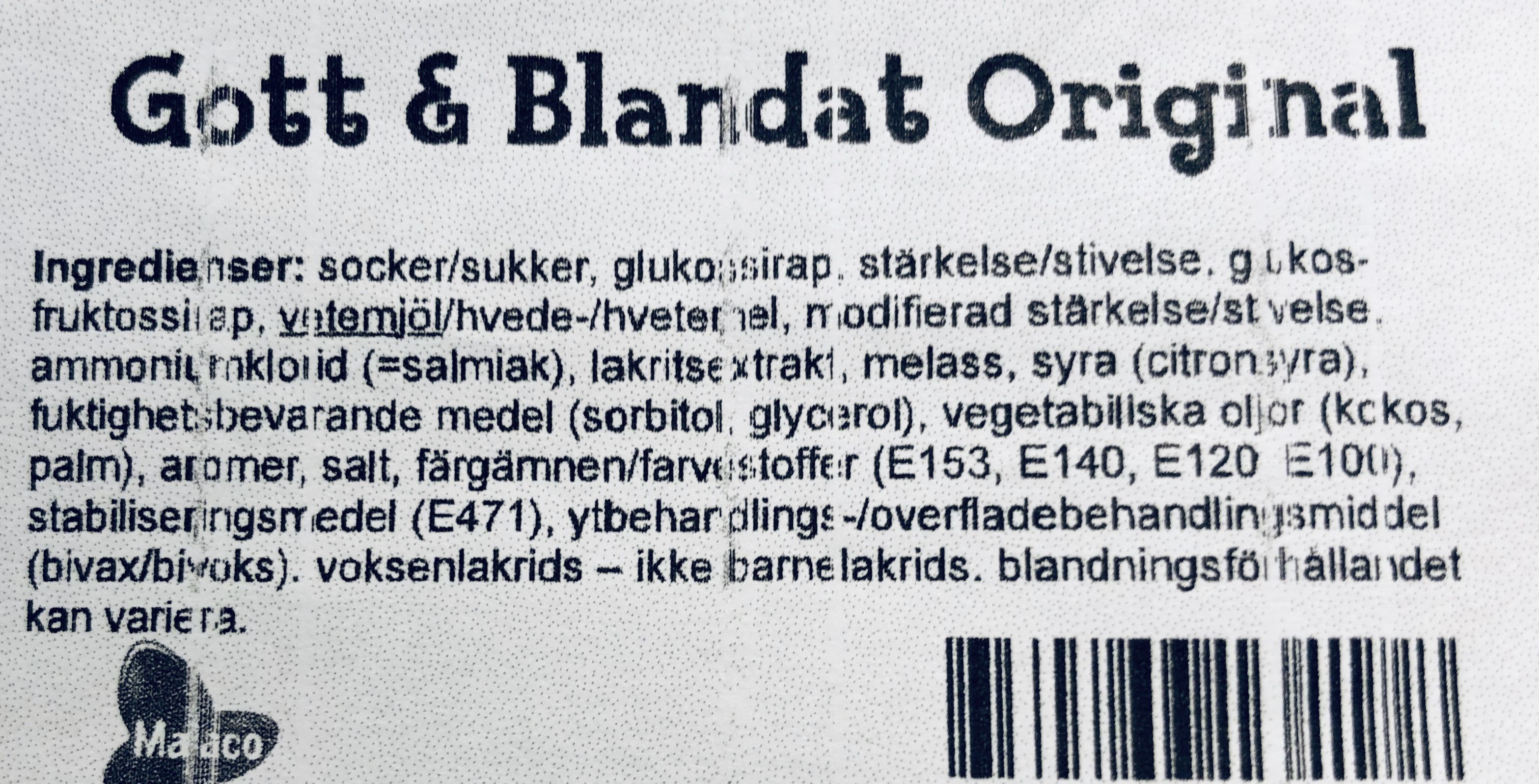 Gott & blandat original
