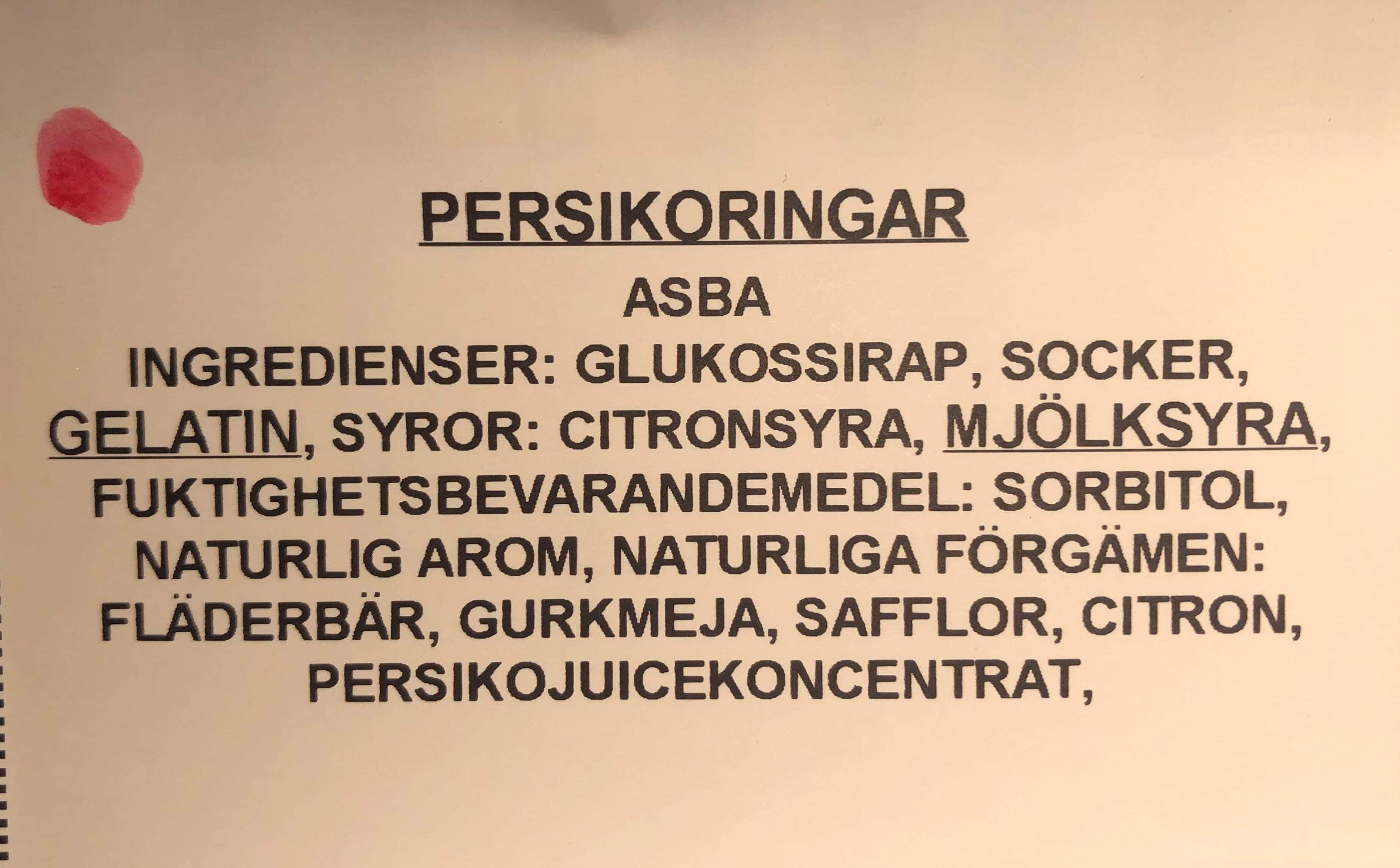 Persikoringar