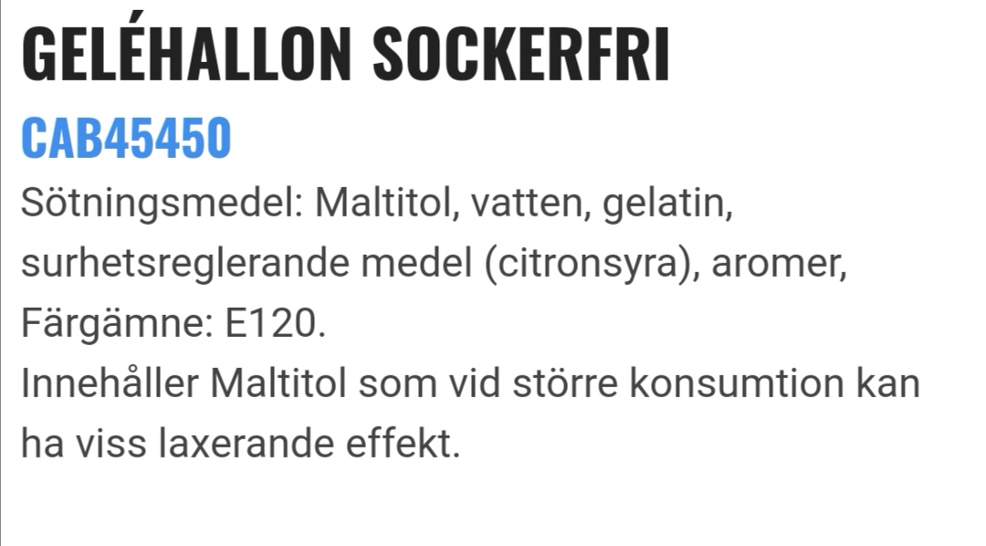 Gelhallon sockerfria