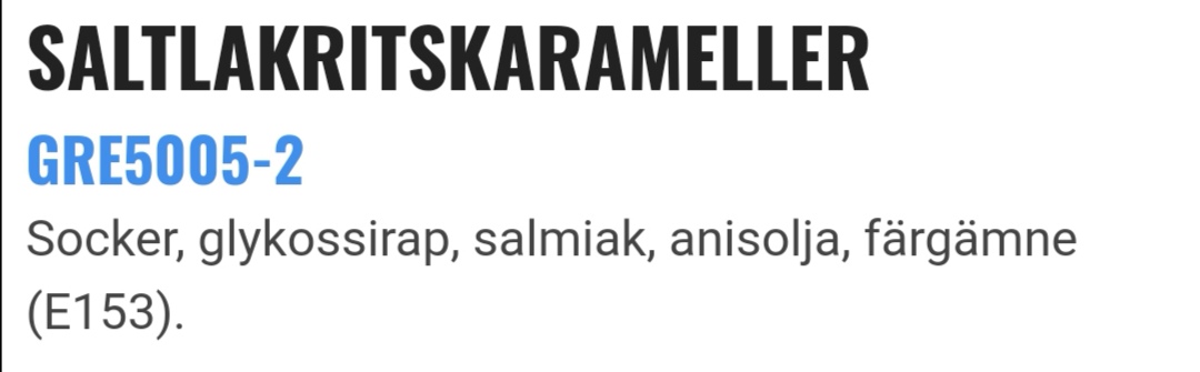 Saltlakritskarameller