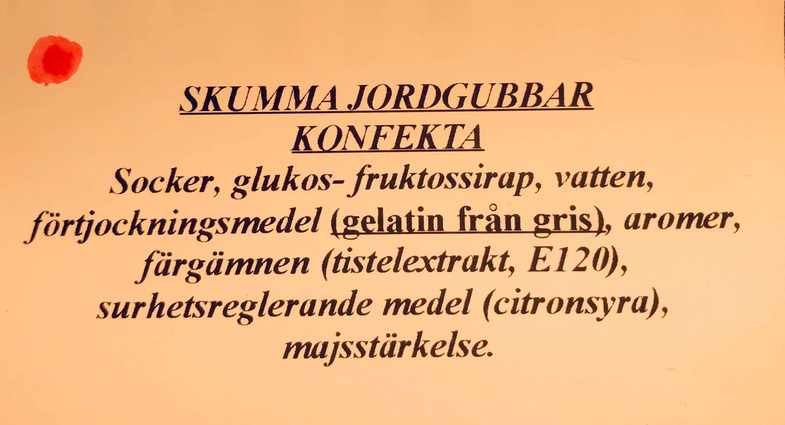Skumma jordgubbar