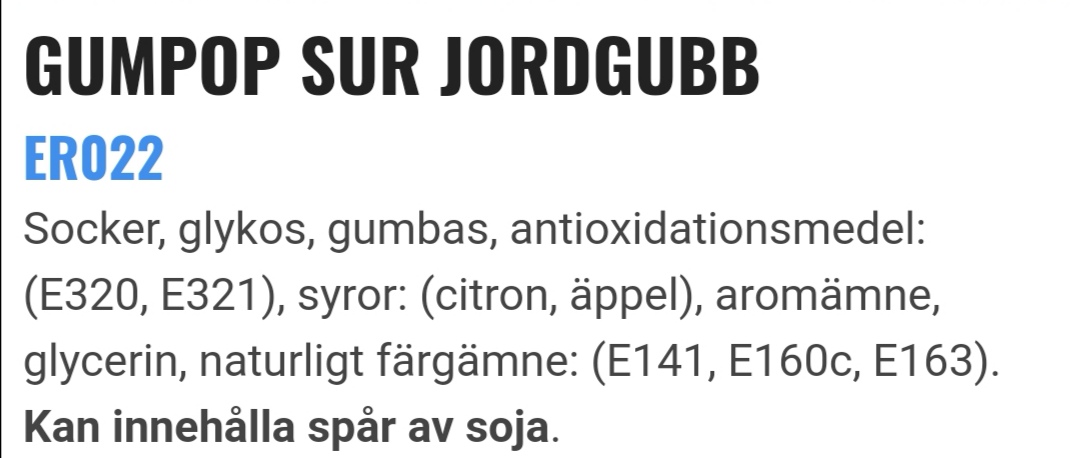 Gumpop sur jordgubb