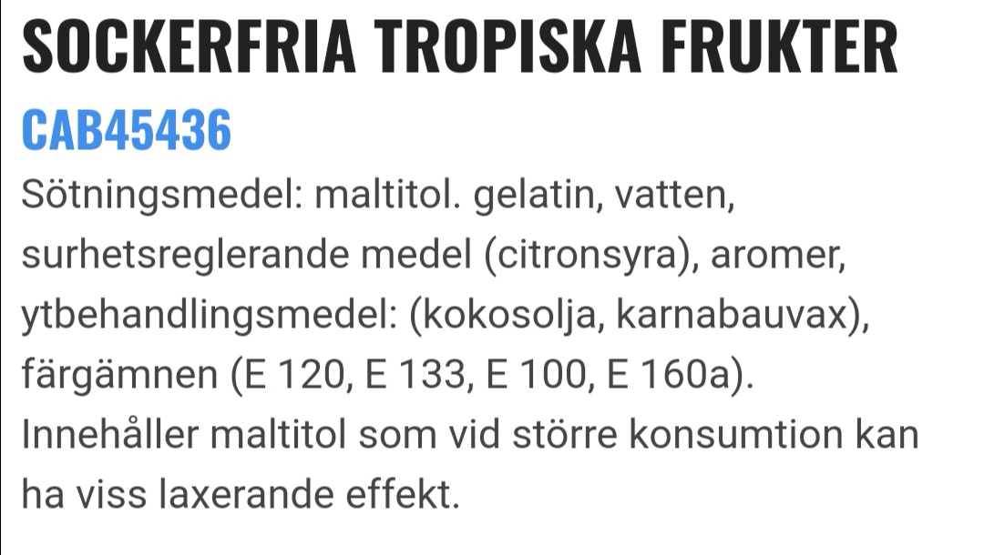 Sockerfria tropiska frukter