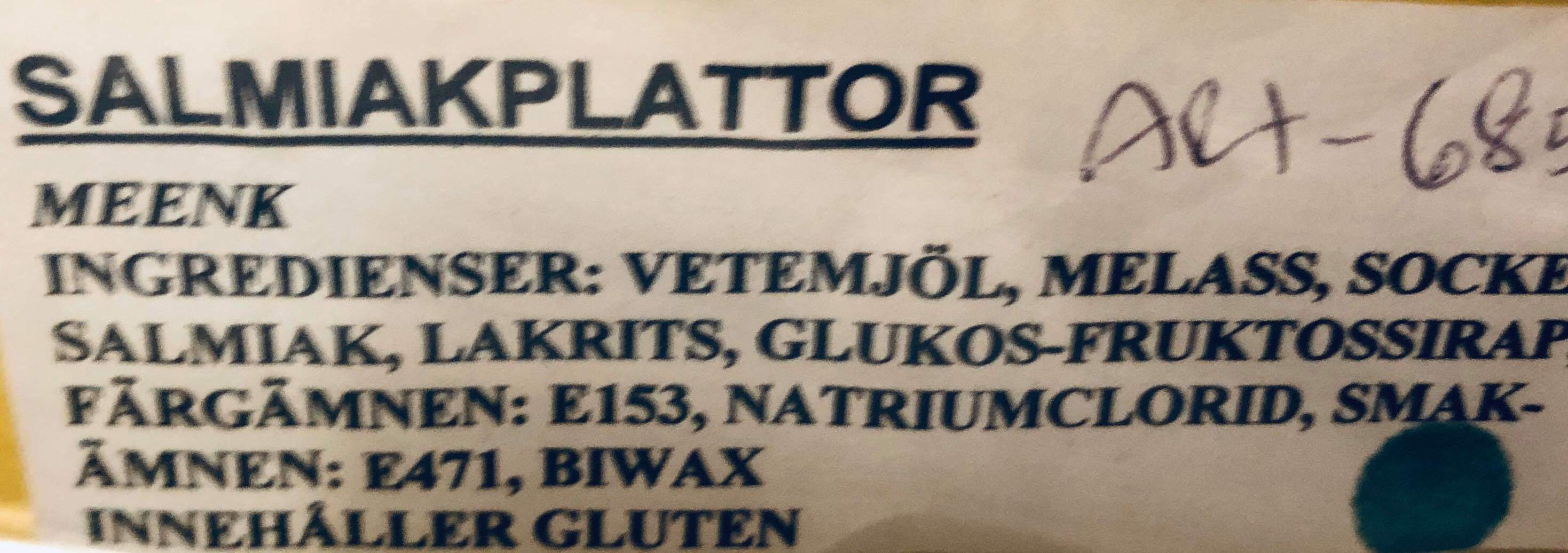 Salmiak plattor