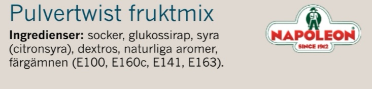 Pulvertwist fruktmix