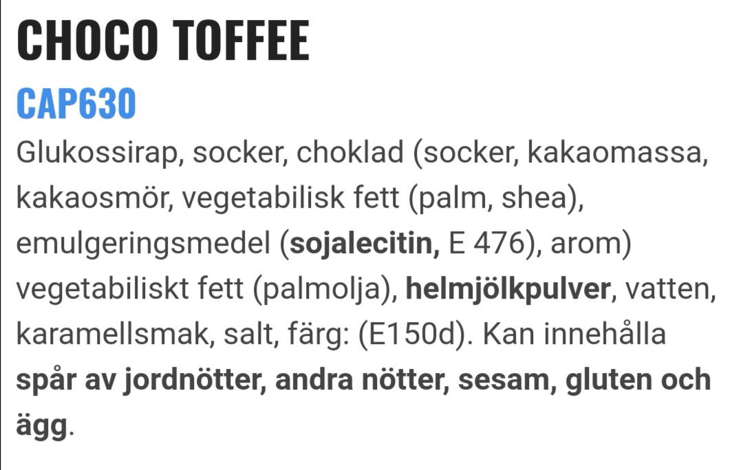 Choko toffee