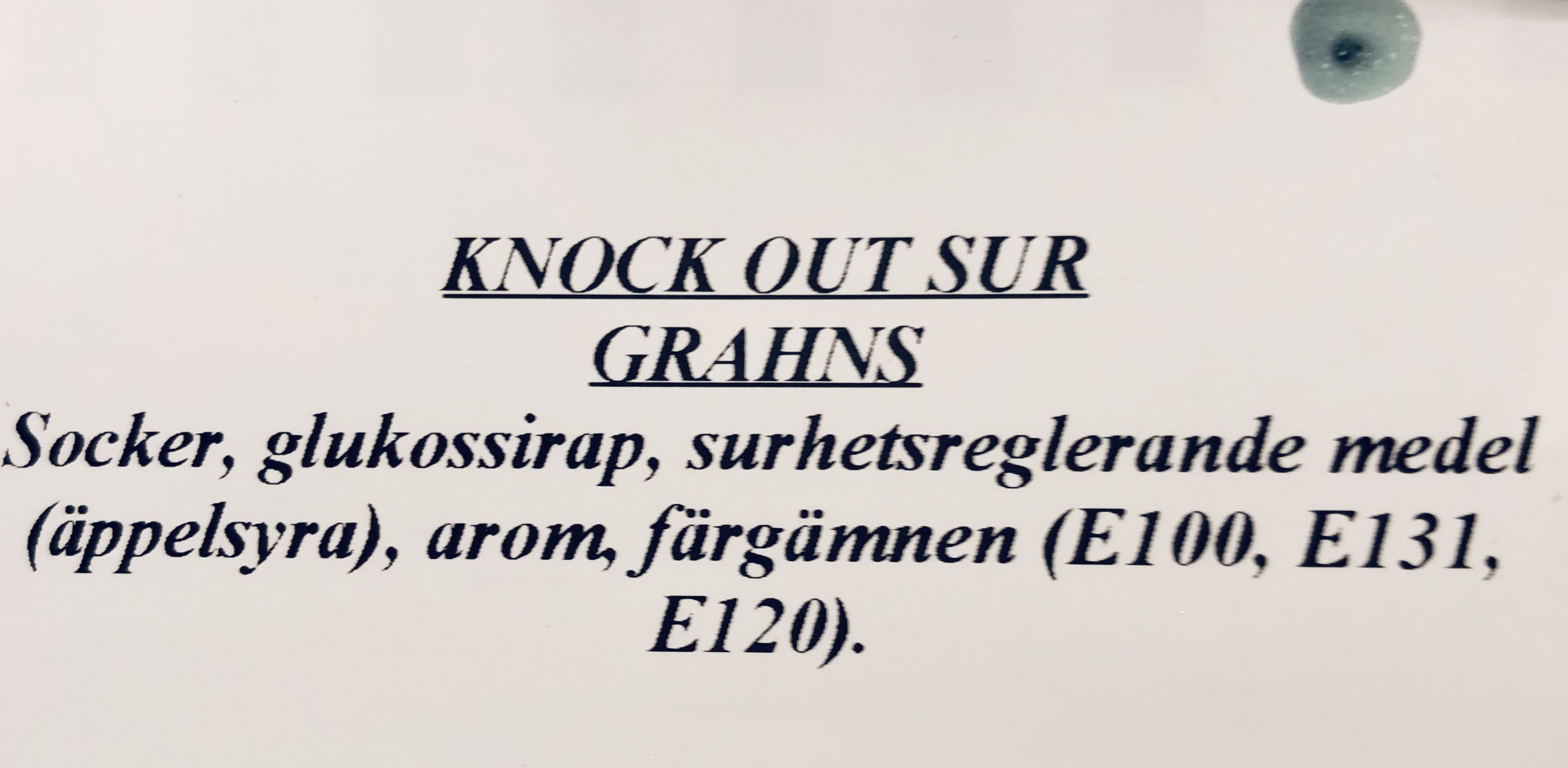 Knock out sur