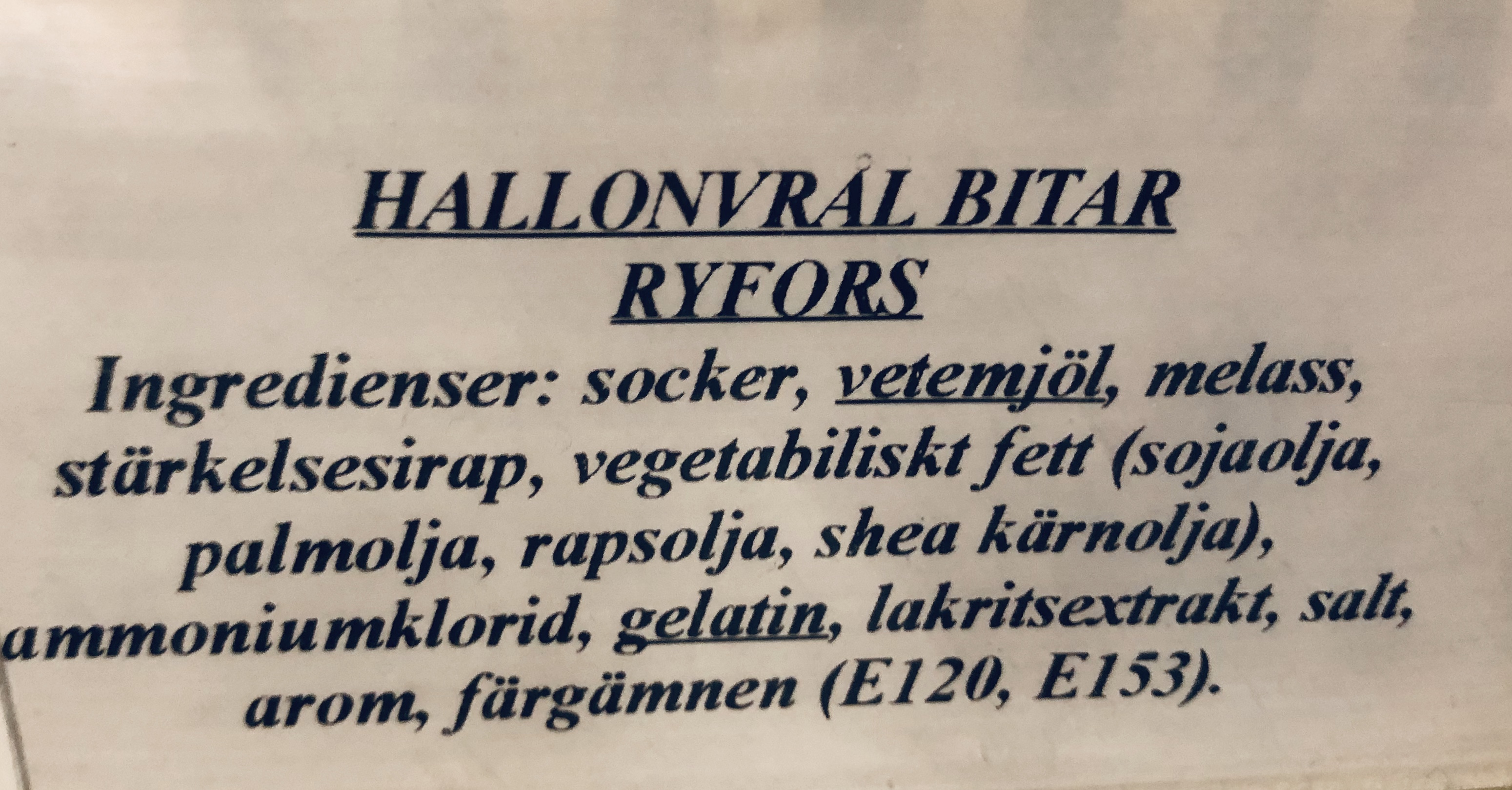 Hallonvrls bitar