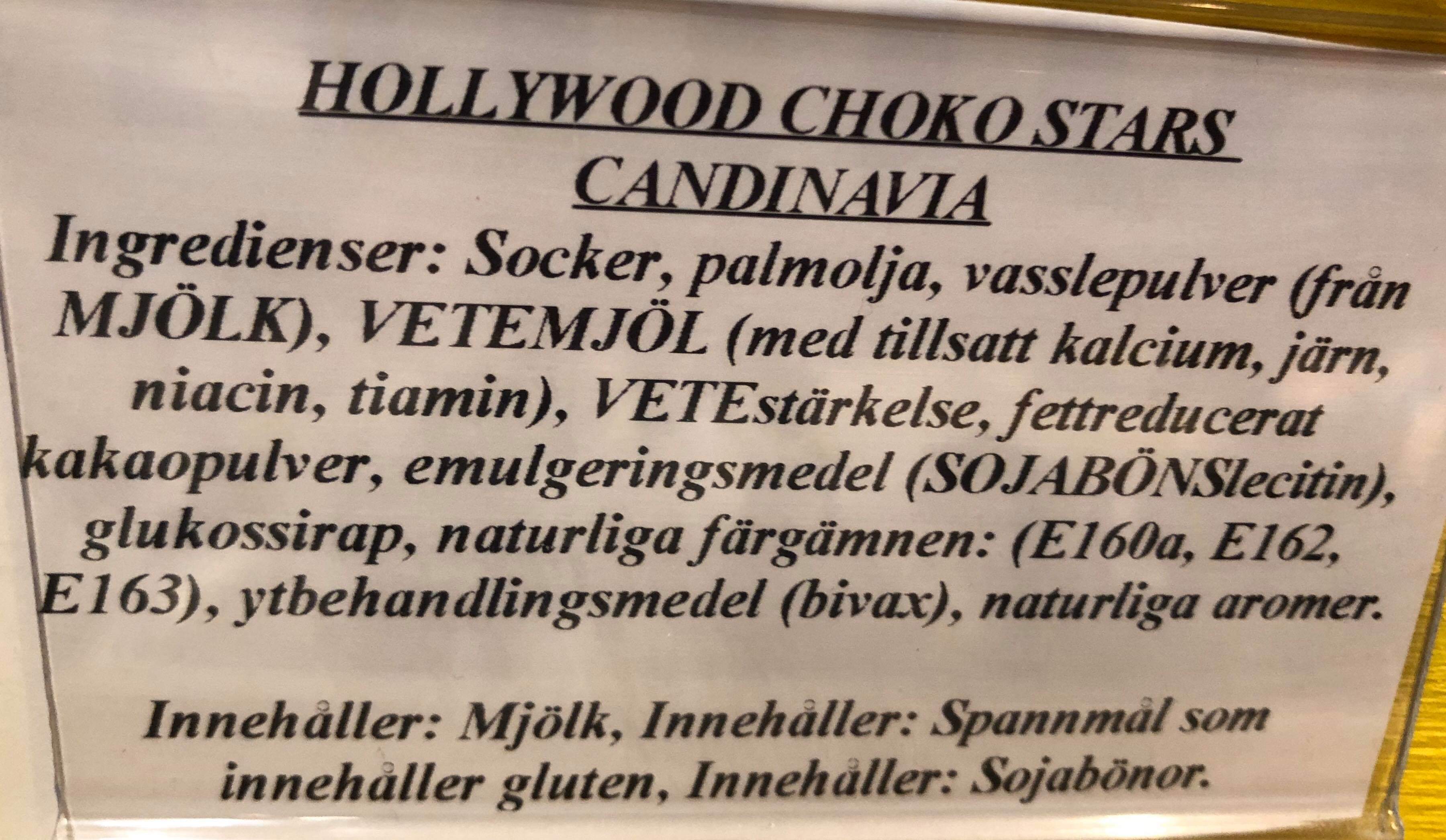 Hollywood choco stars