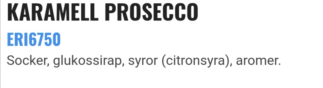 Karamell prosecco