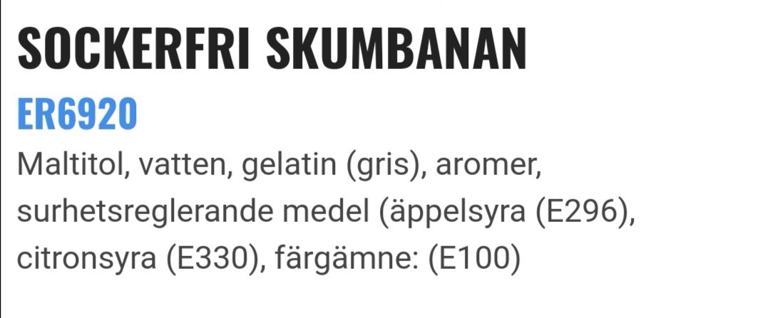 Sockerfri skumbanan