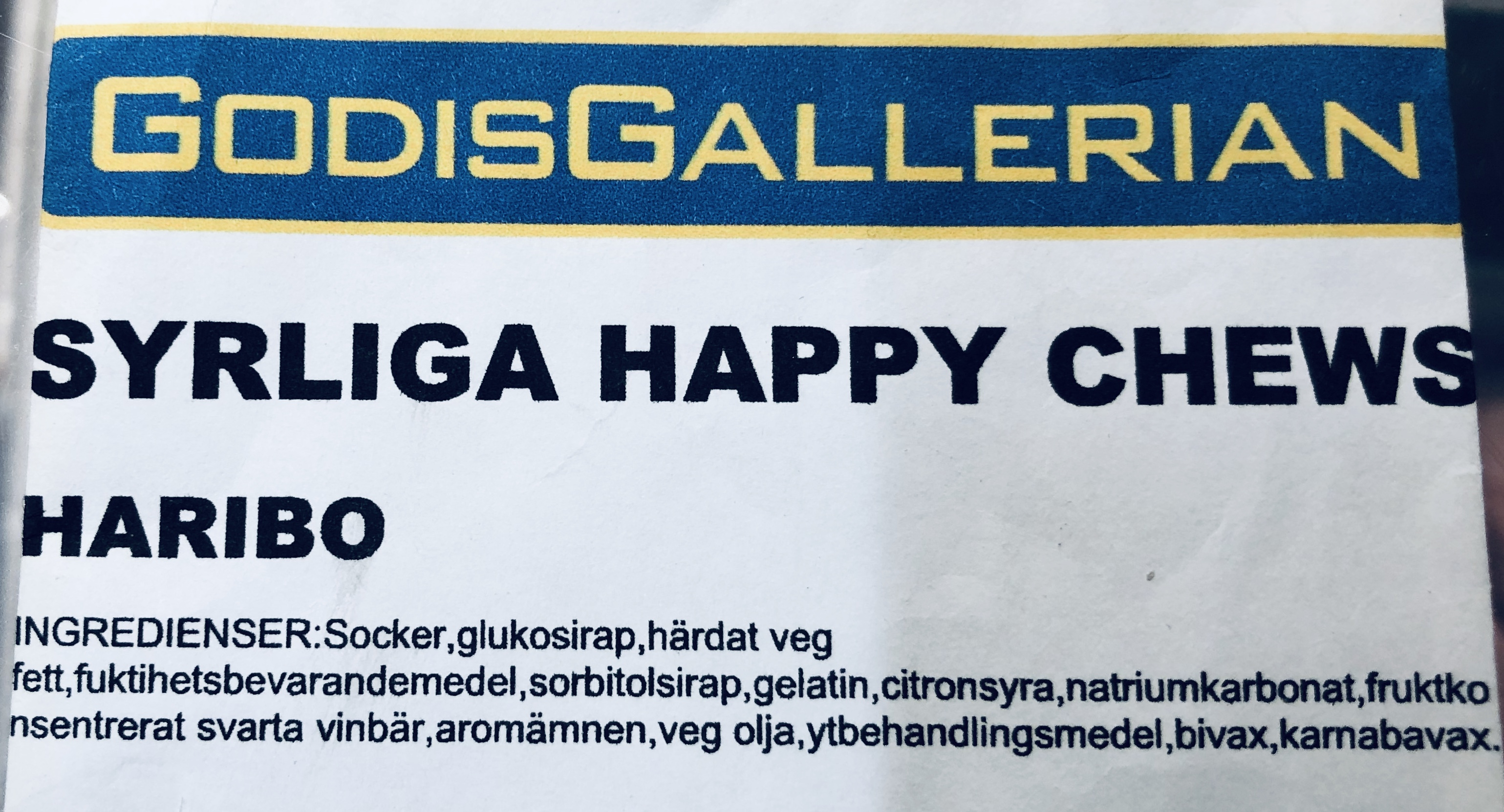 Syrliga happy chews