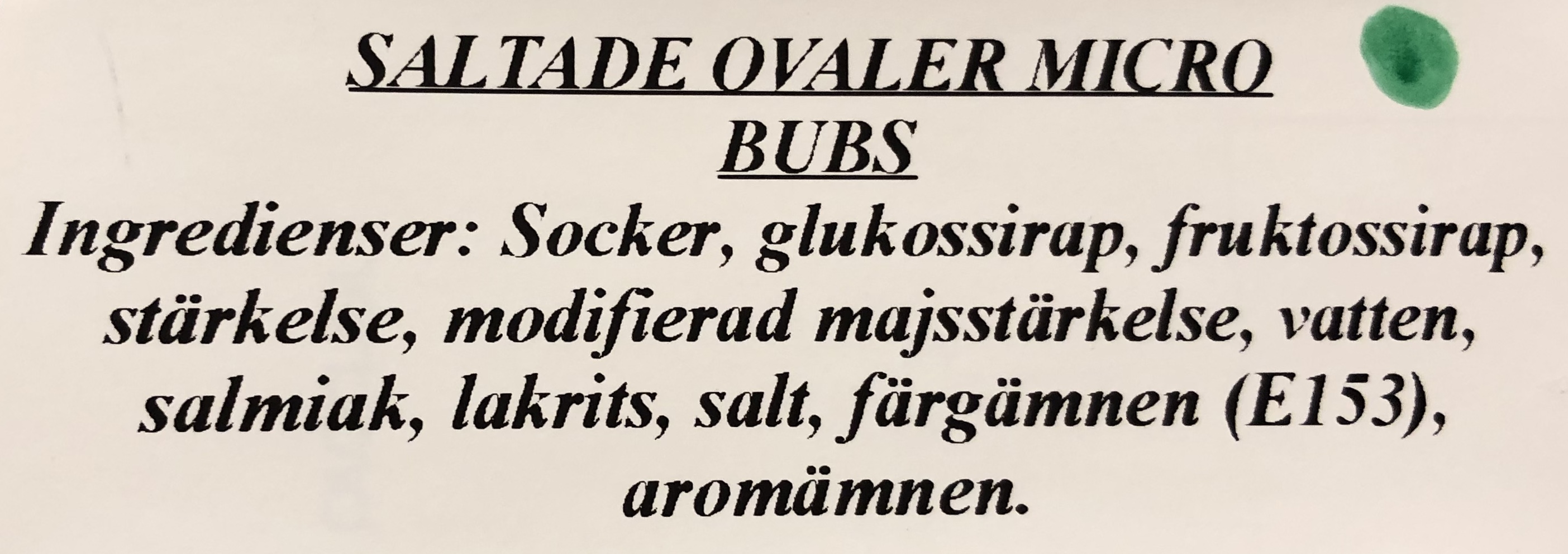 Saltade ovaler micro