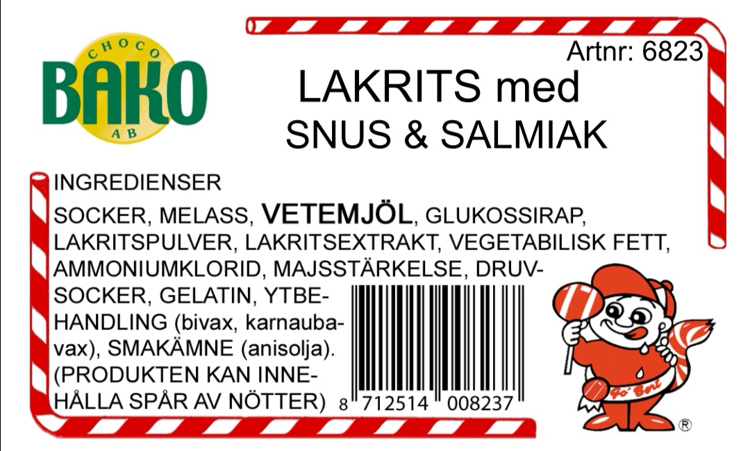 Lakrits med snus & salmiak