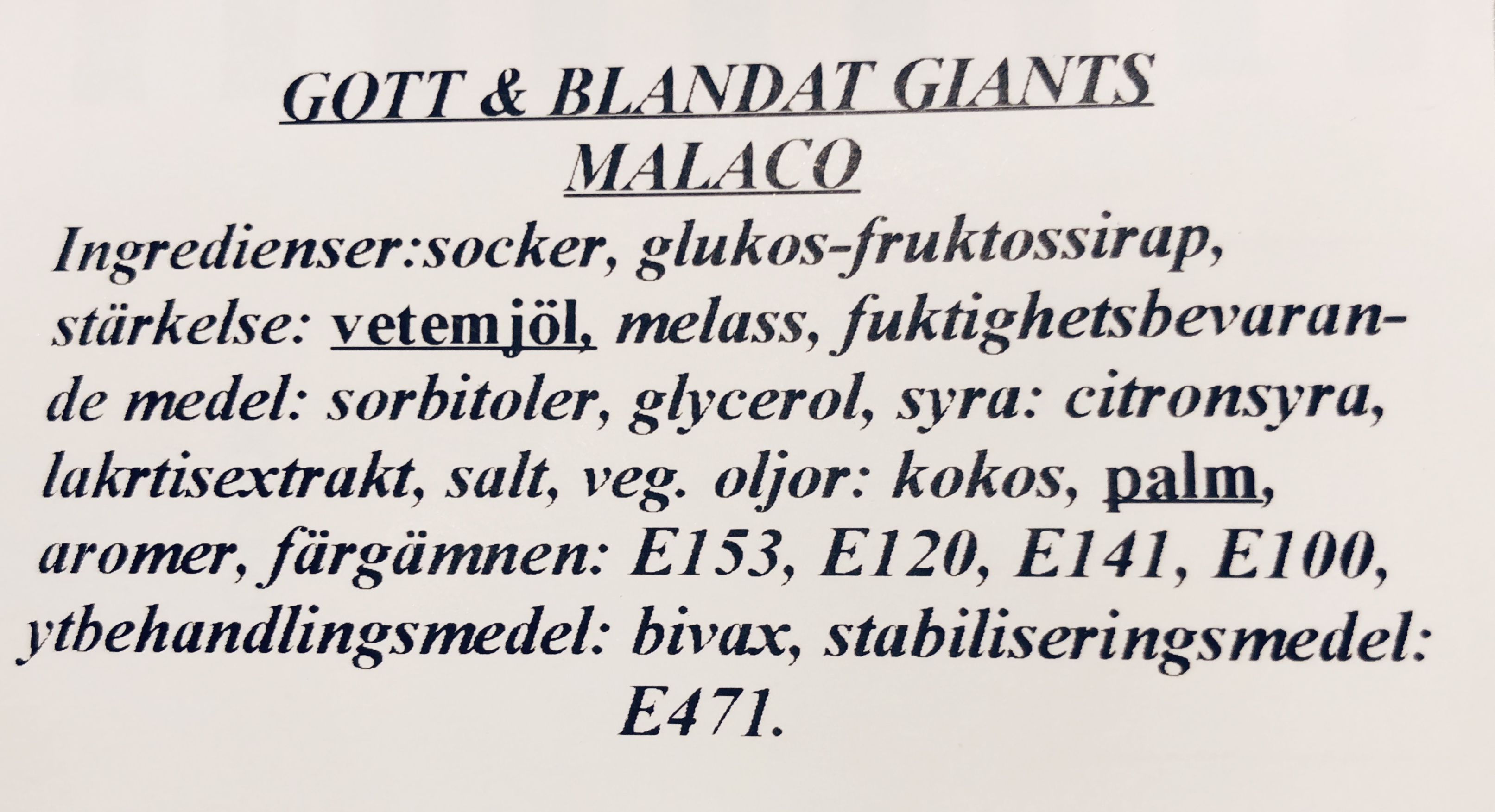 Gott & Blandat Giants