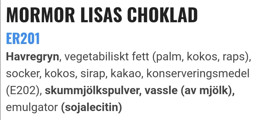 Mormor Lisas choklad