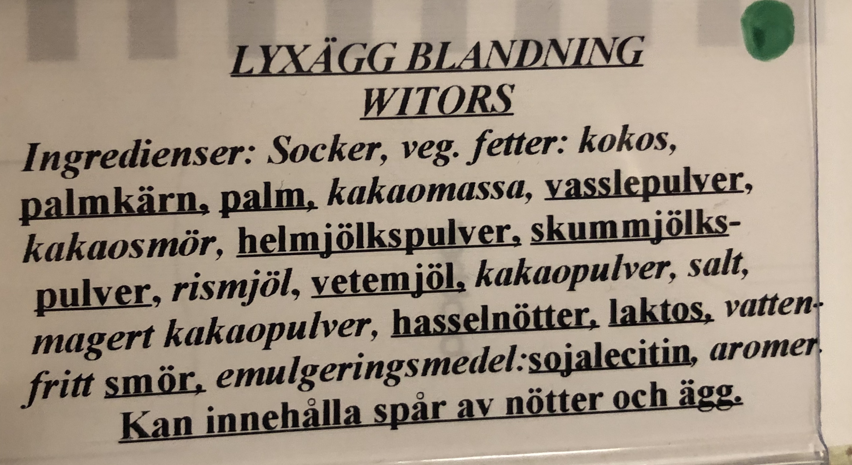 Lyxigt blandning